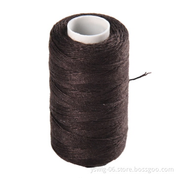 Wholesale Black/Brown/Beige Color Hair Weaving Thread, Hair Extension Thread 18g/Roll